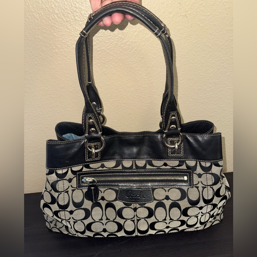Coach Penelope Satchel Signature Monogrammed Handbag